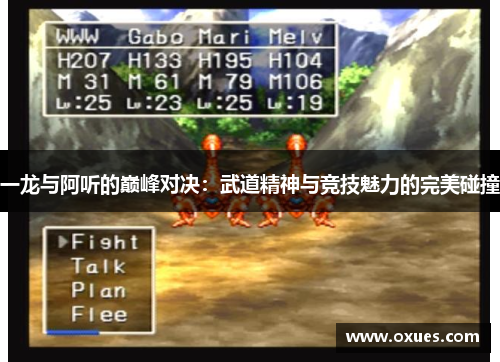 一龙与阿听的巅峰对决：武道精神与竞技魅力的完美碰撞